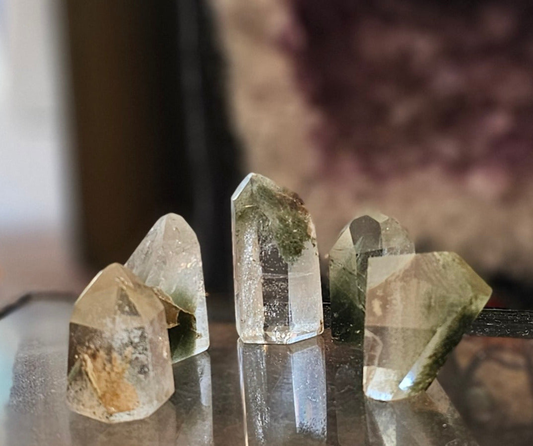 Garden Quartz (Lodalite/Shamanic Quartz) Generators/Points - Mixed Sizes