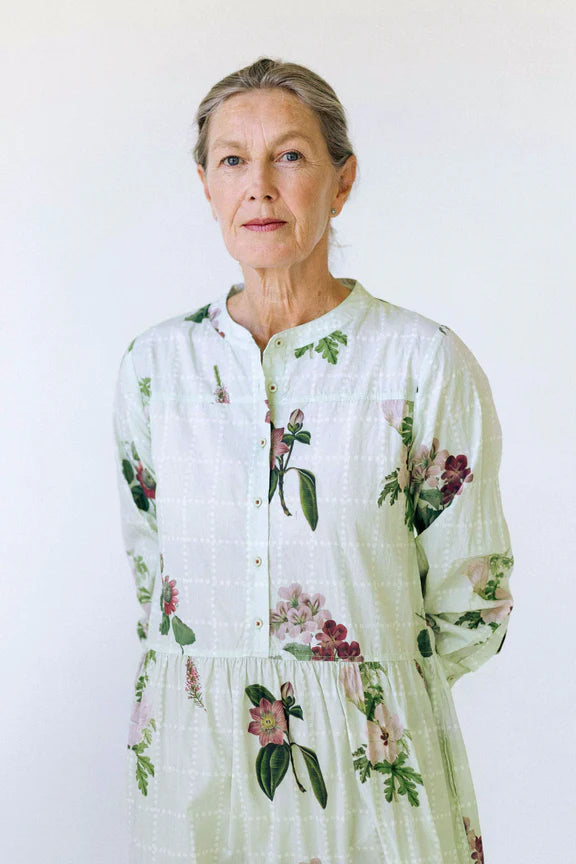 Ingrid dress in Arbour *organic cotton by Lazybones