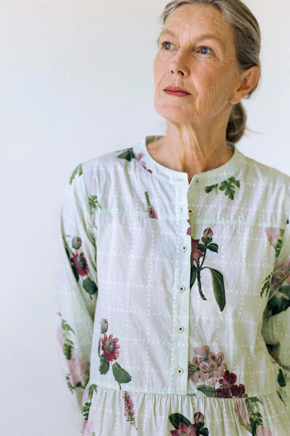 Ingrid dress in Arbour *organic cotton by Lazybones
