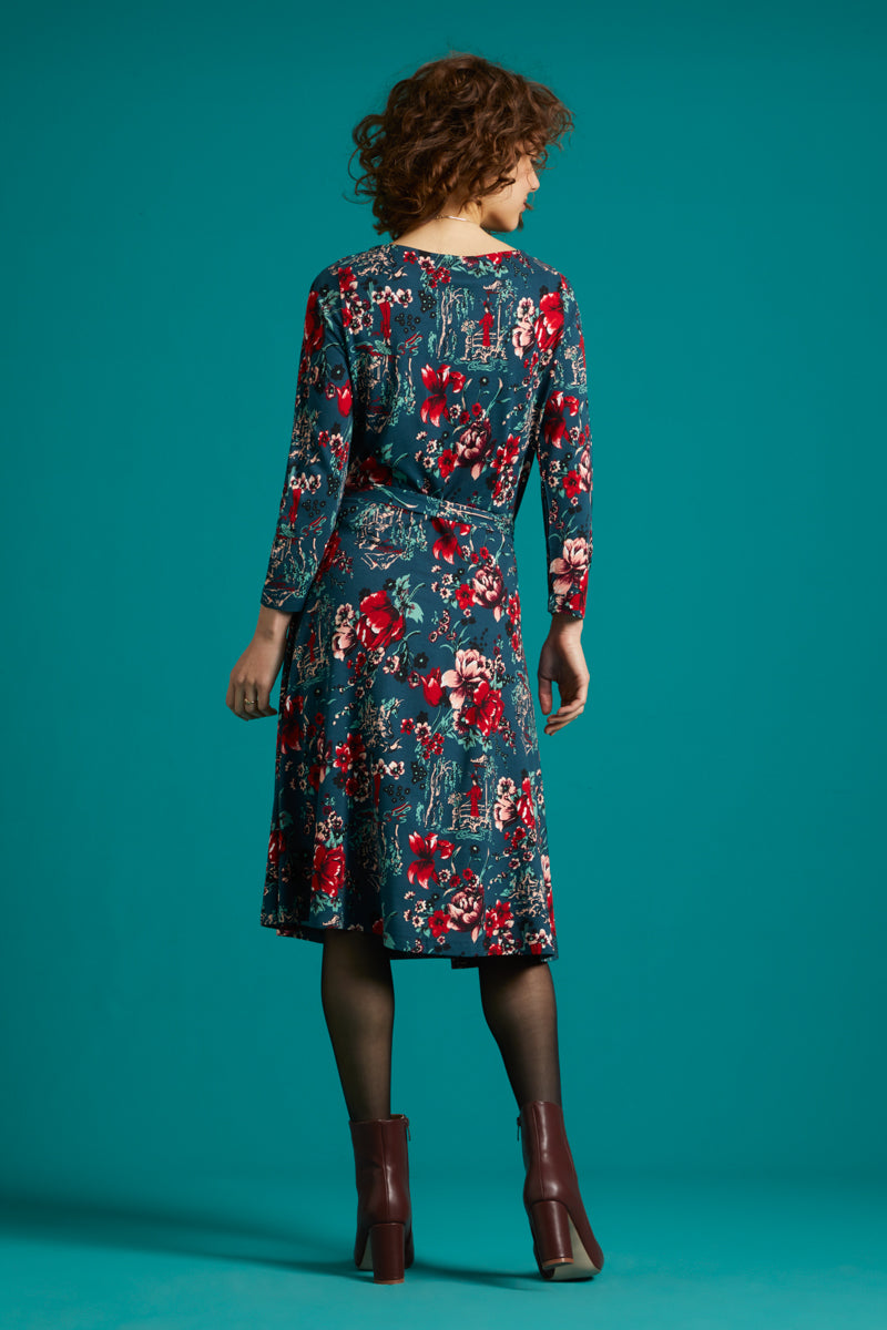 Betty Dress Harajuku in Pond Blue by King Louie