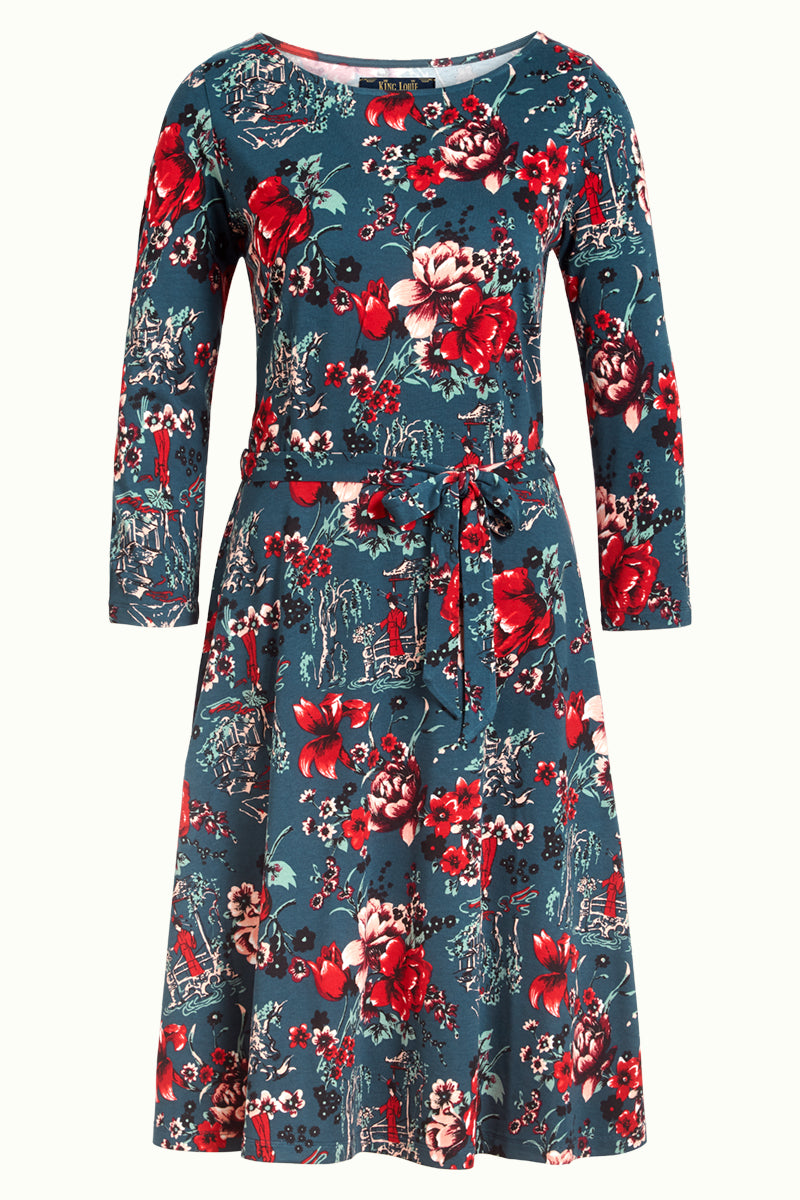 Betty Dress Harajuku in Pond Blue by King Louie