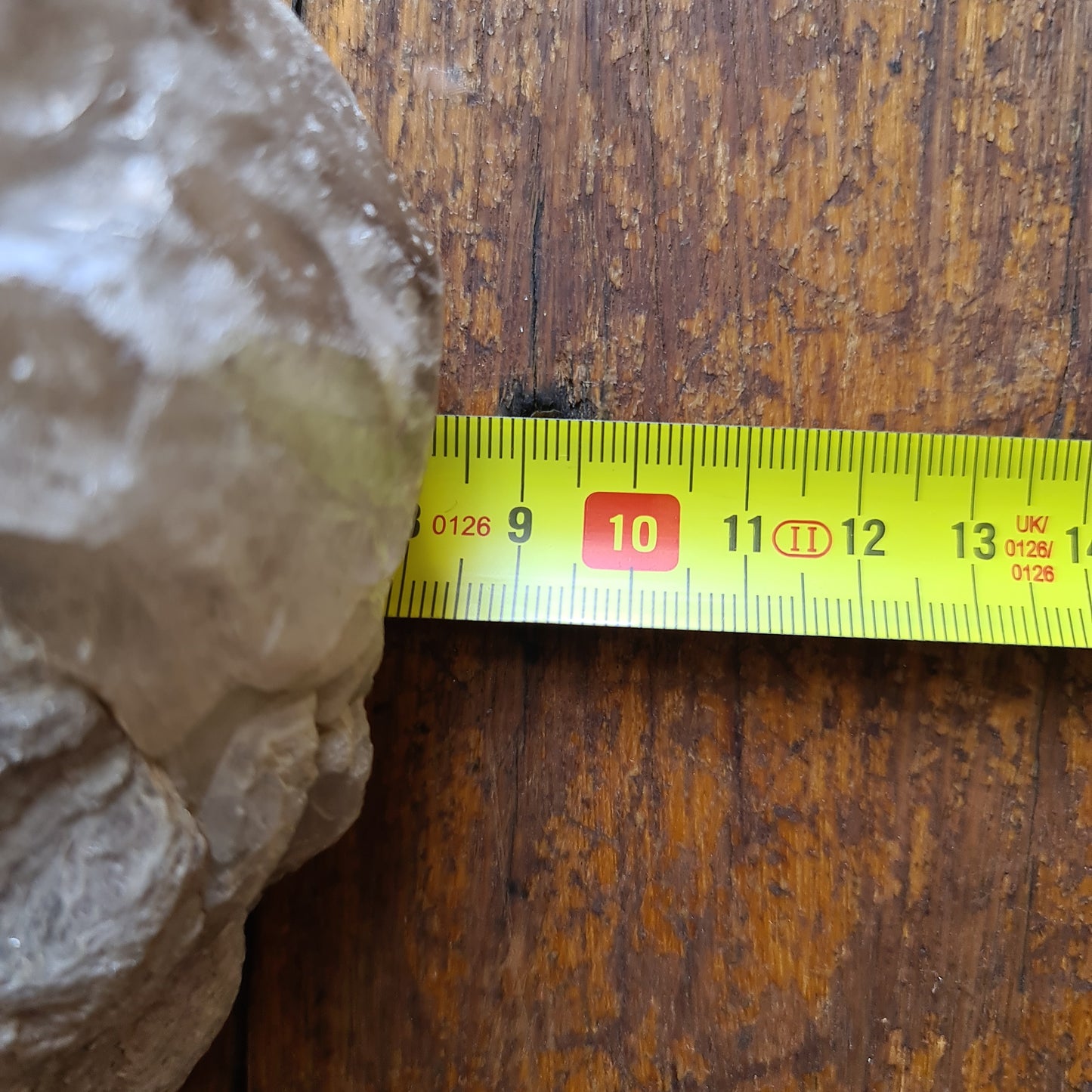 Elestial Smoky Quartz Crystal with Muscovite (Mica) deposit