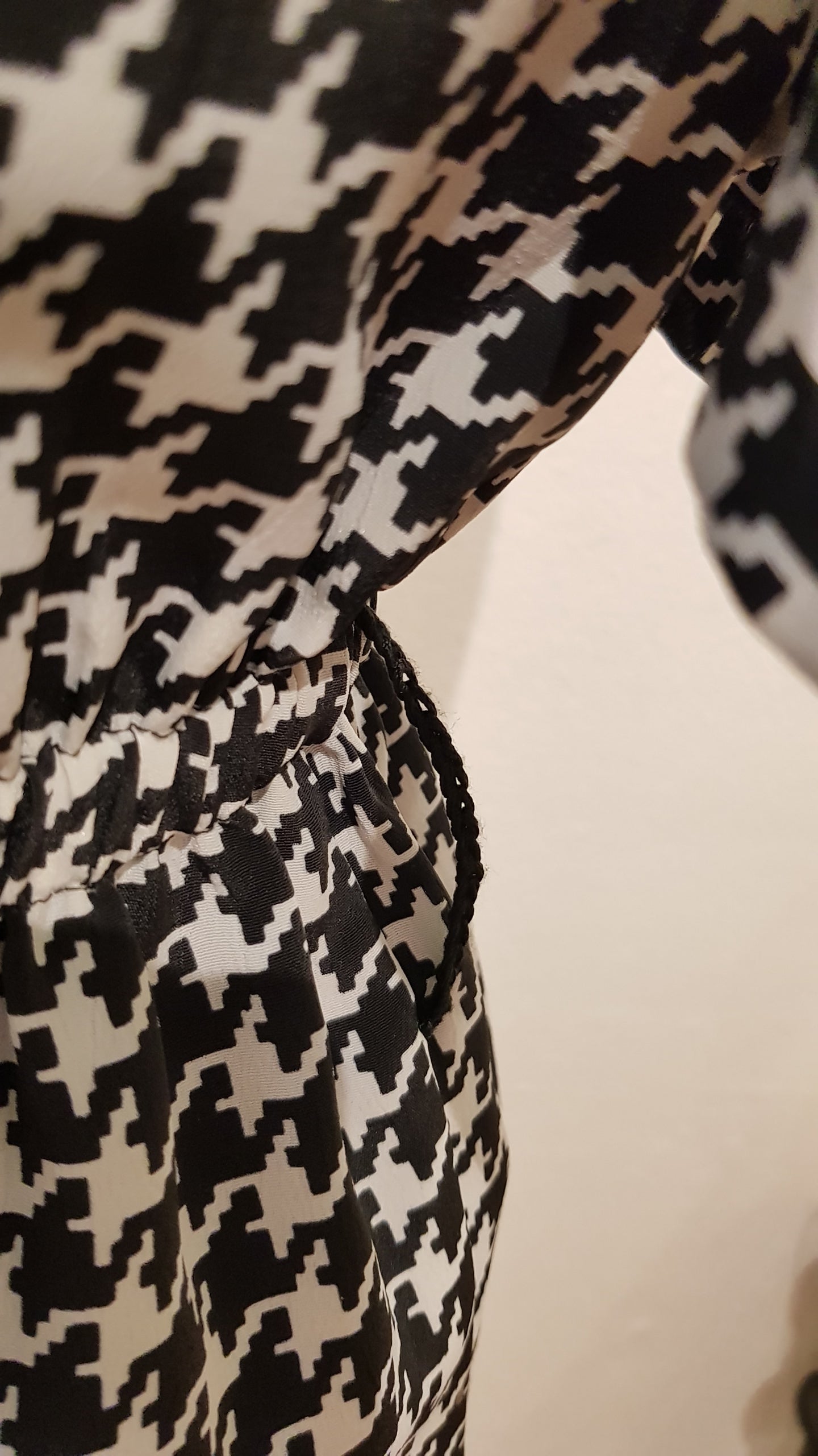 1970's Vintage "houndstooth checked dress" by Yora