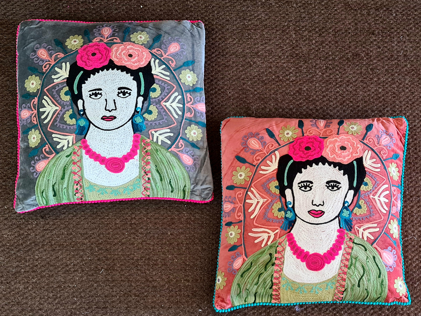 Frida inspired Luxury Cushions - handmade in India (2 styles)