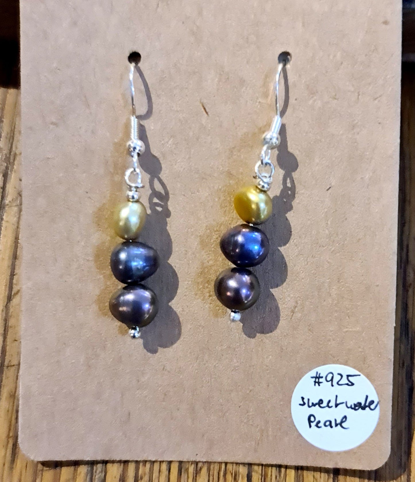 Crystal hanging earring in 925 Sterling Silver by Tink of Sacred Soul