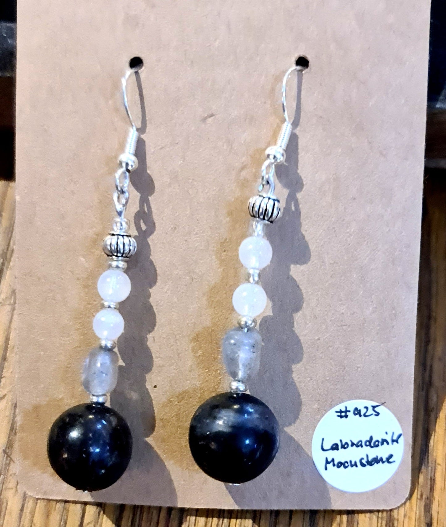 Crystal hanging earring in 925 Sterling Silver by Tink of Sacred Soul