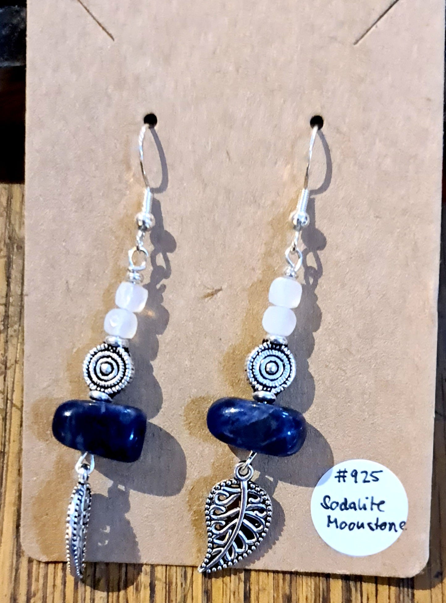 Crystal hanging earring in 925 Sterling Silver by Tink of Sacred Soul