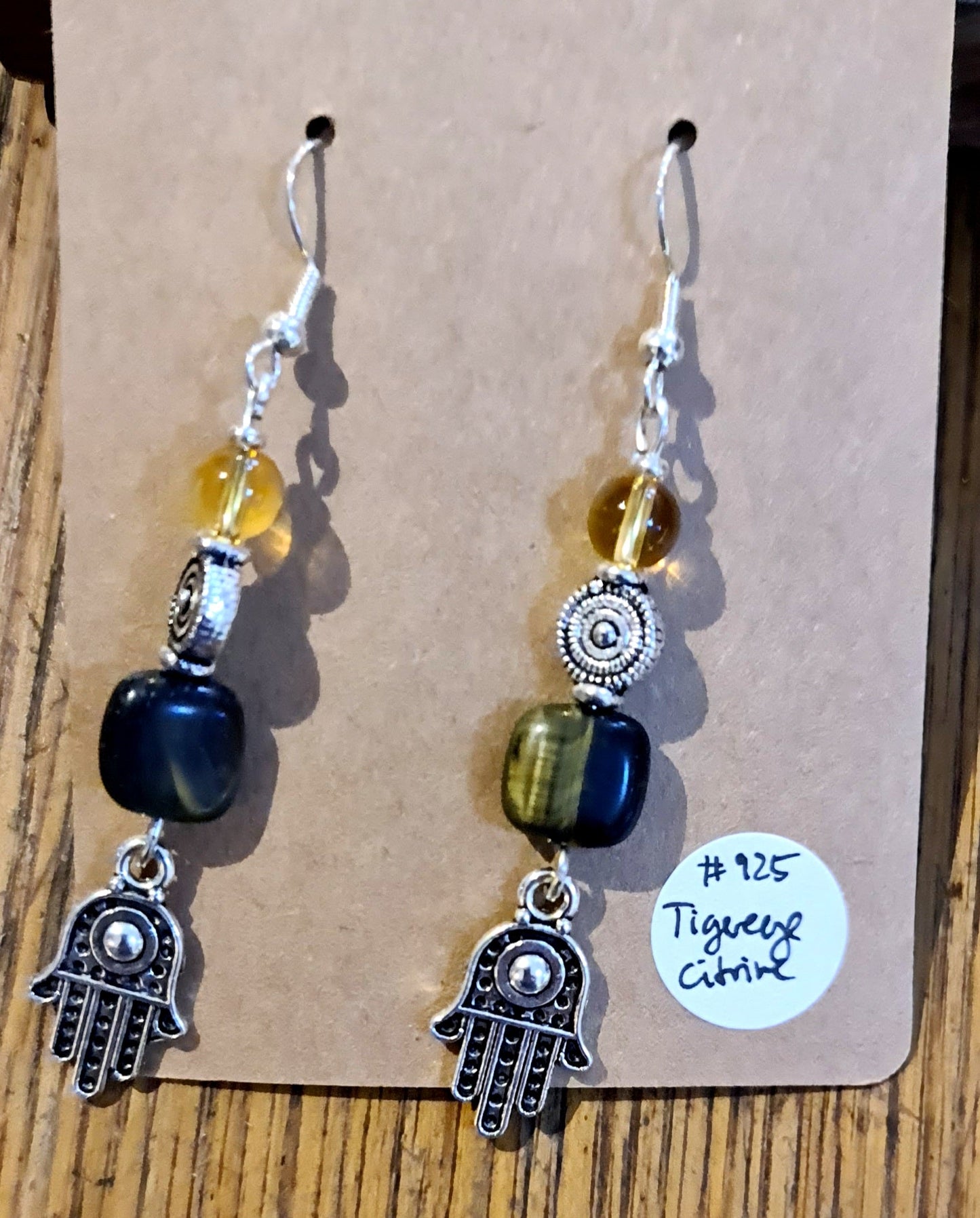 Crystal hanging earring in 925 Sterling Silver by Tink of Sacred Soul