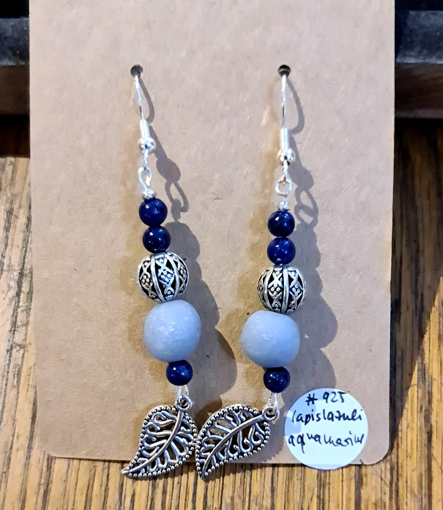 Crystal hanging earring in 925 Sterling Silver by Tink of Sacred Soul