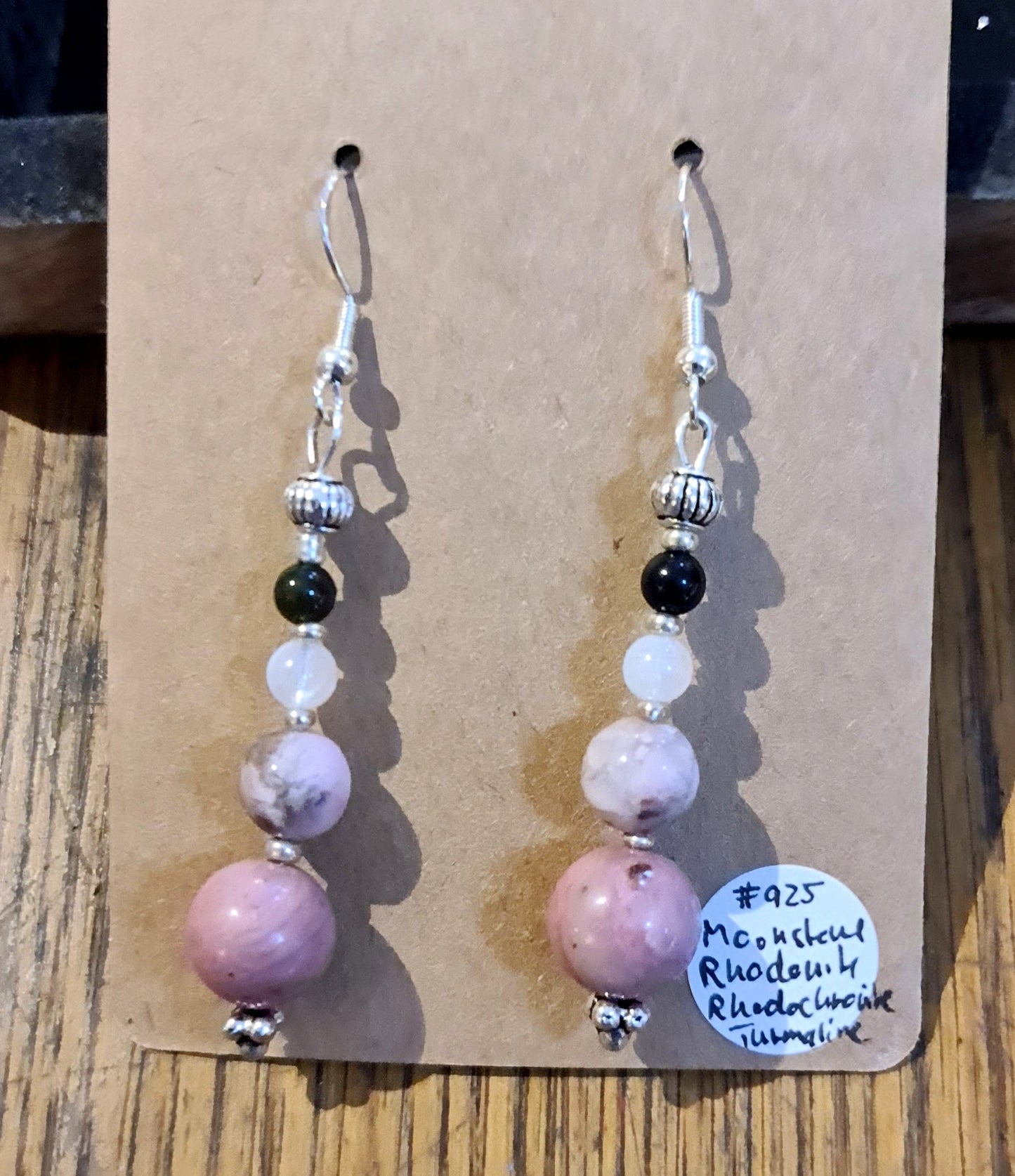 Crystal hanging earring in 925 Sterling Silver by Tink of Sacred Soul