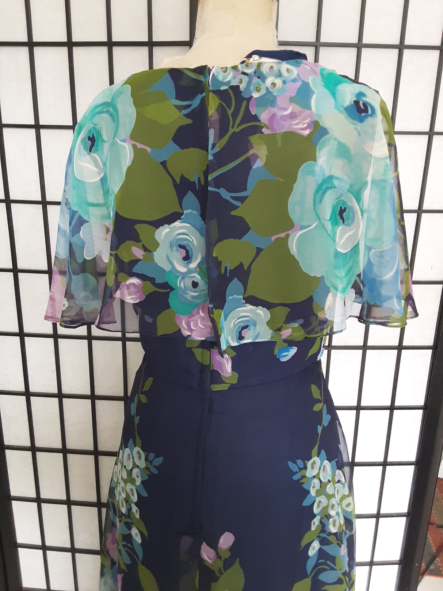 1970s Vintage floral maxi Dress by En-Ka Fashions Sydney