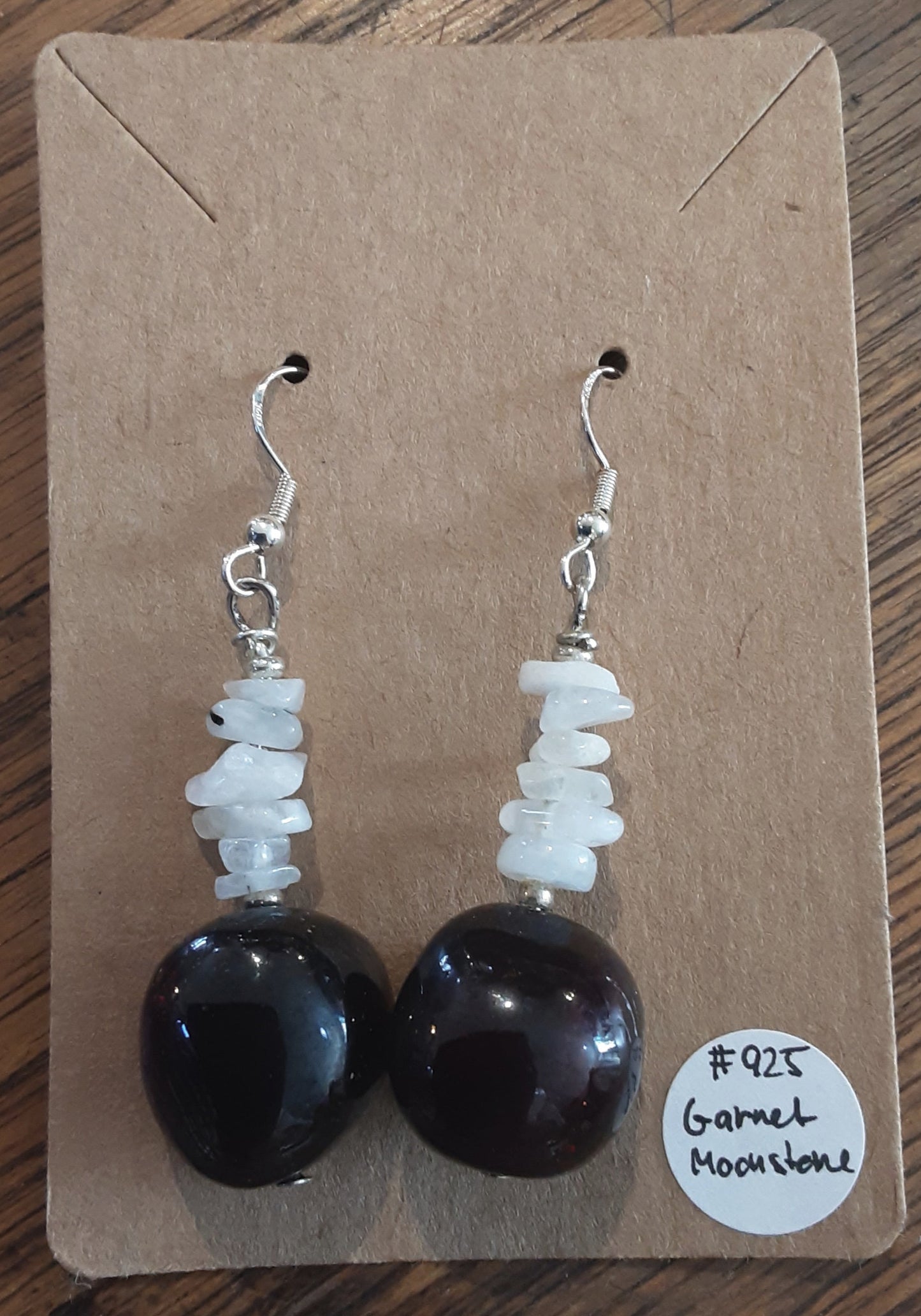 Crystal hanging earring in 925 Sterling Silver by Tink of Sacred Soul