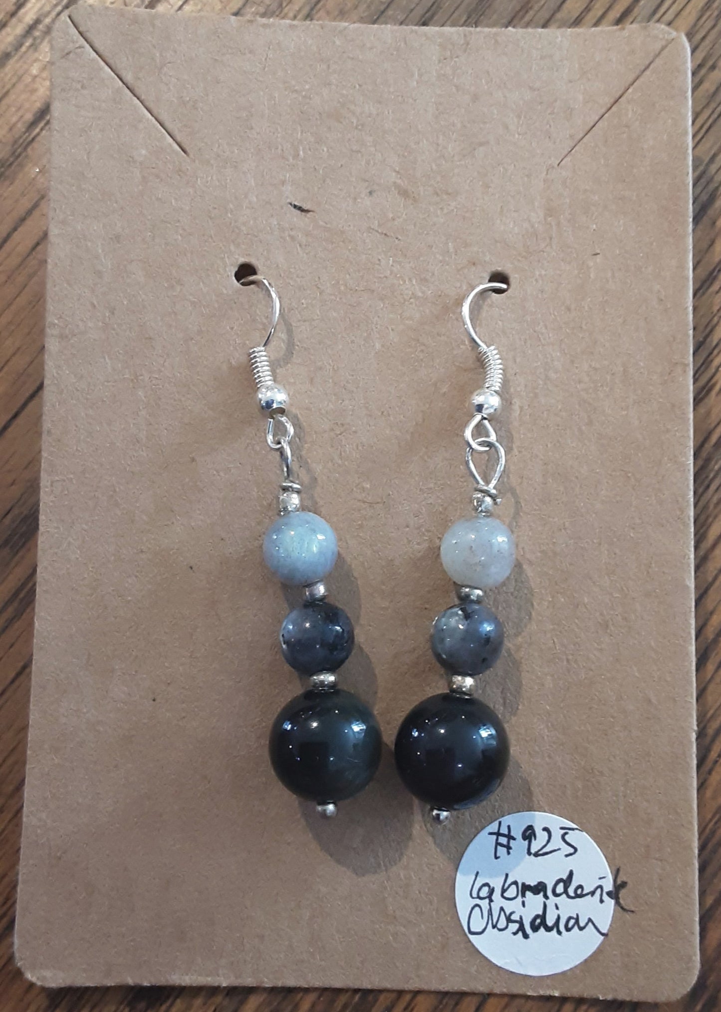 Crystal hanging earring in 925 Sterling Silver by Tink of Sacred Soul