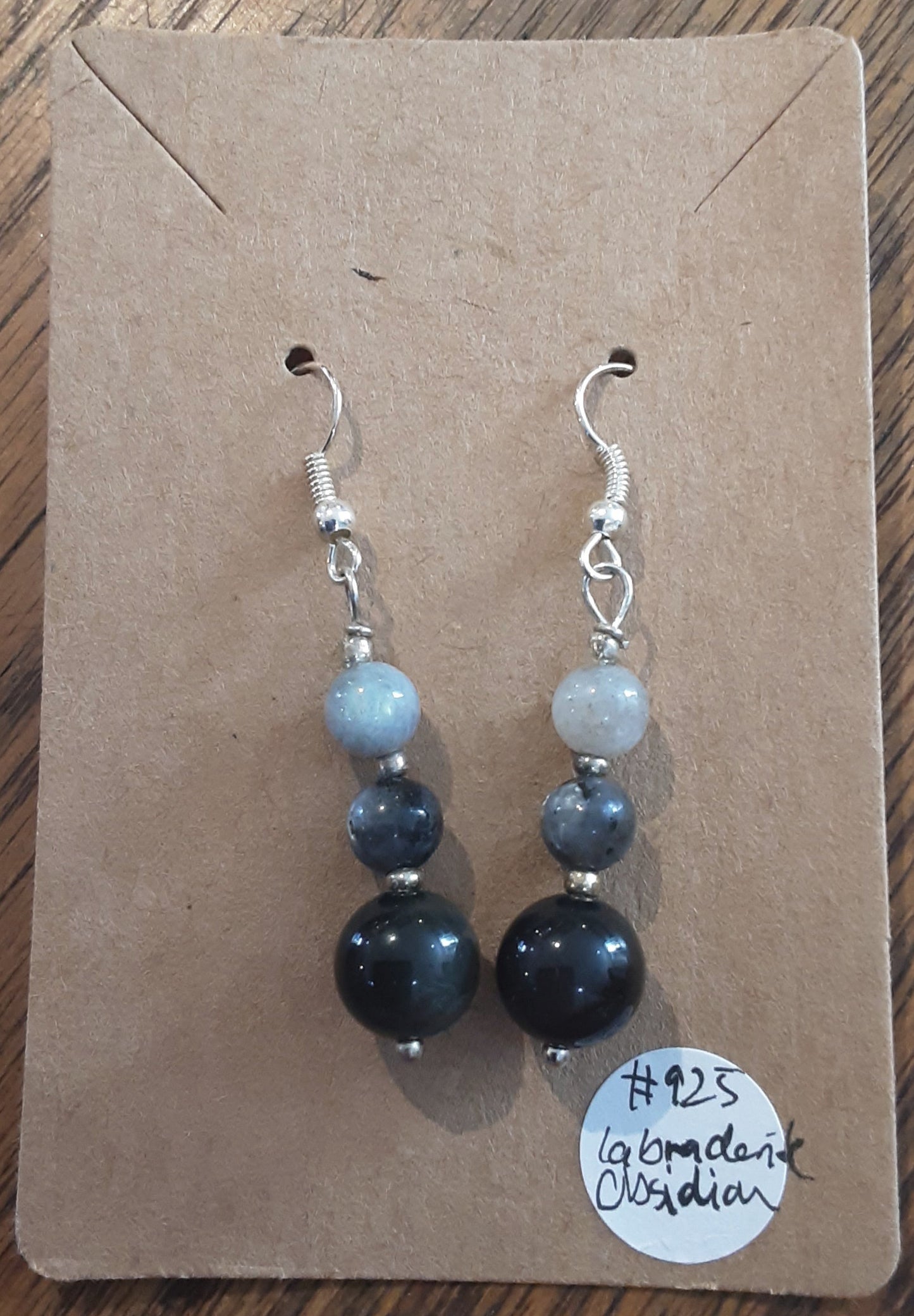 Crystal hanging earring in 925 Sterling Silver by Tink of Sacred Soul