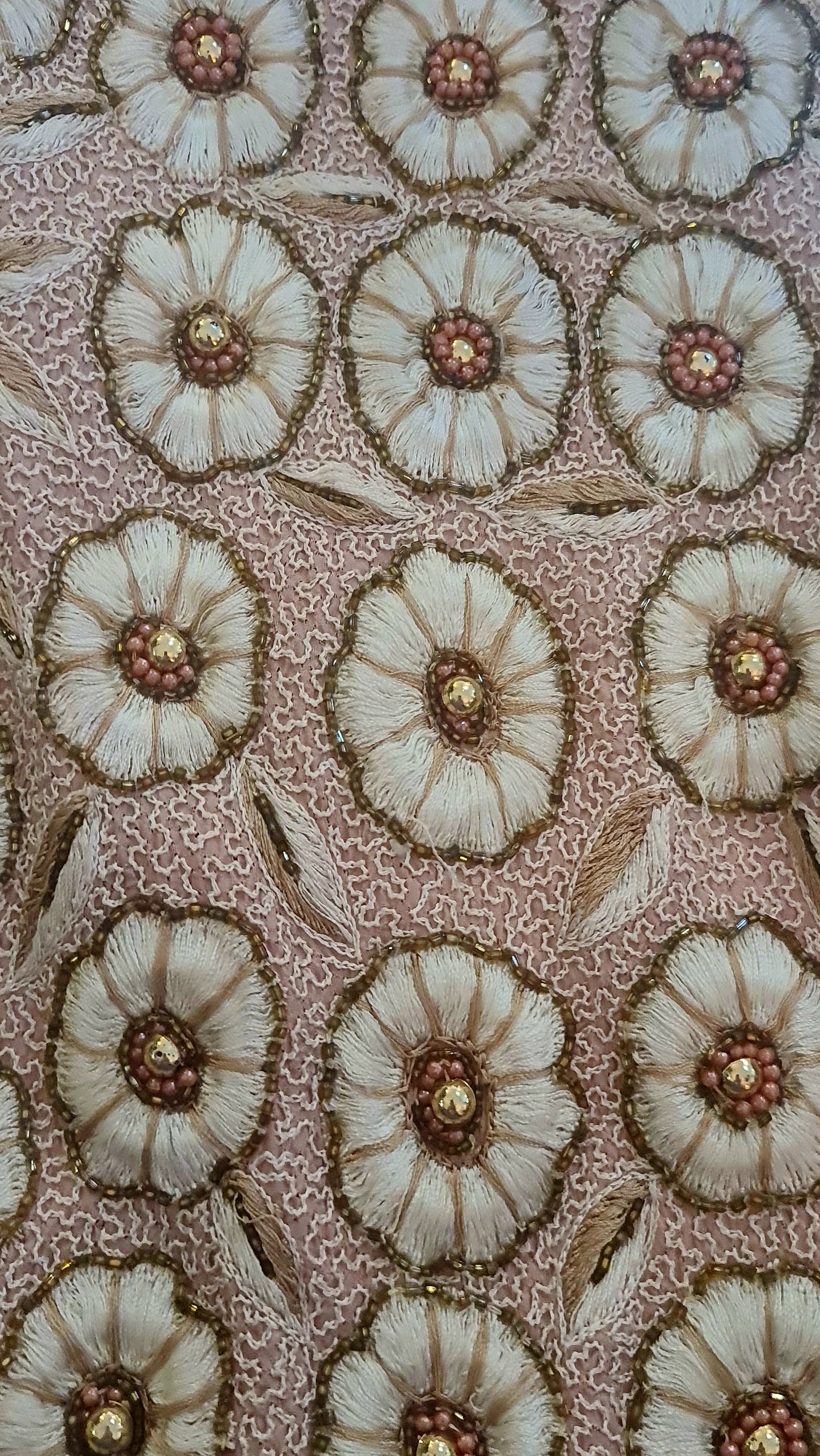 Vintage Handmade Indian Embroidered Rose Pink Top/Dress