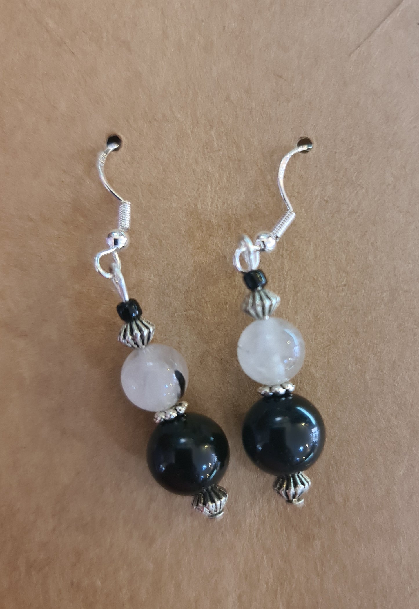 Crystal hanging earring in 925 Sterling Silver by Tink of Sacred Soul