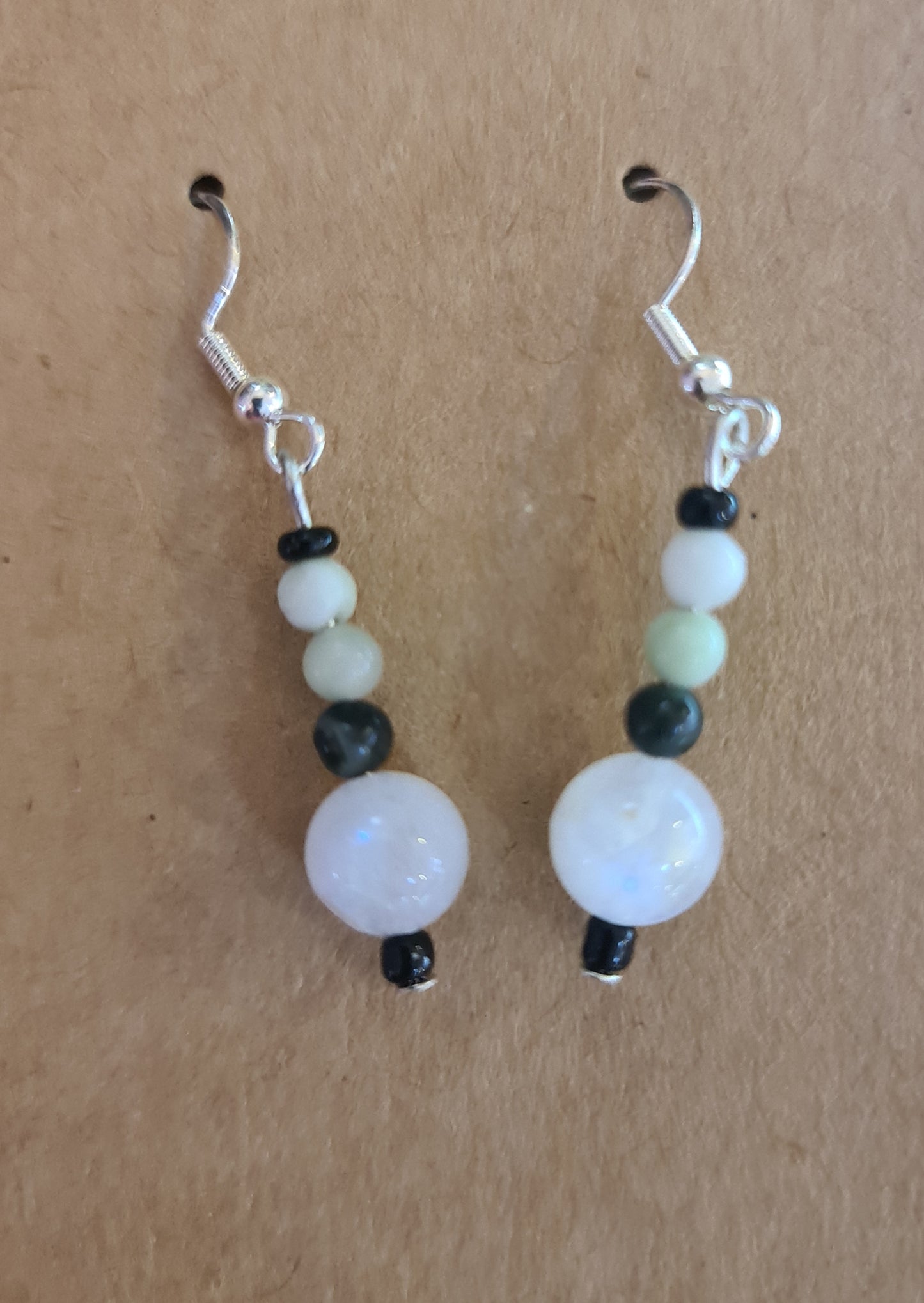 Crystal hanging earring in 925 Sterling Silver by Tink of Sacred Soul