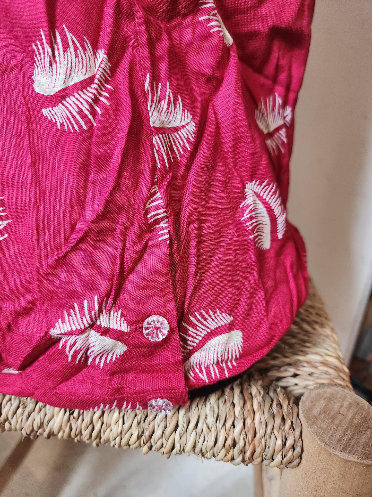 Rosie Tee in Raspberry Feather print UK 12 by Emily and Fin LAST ONE!