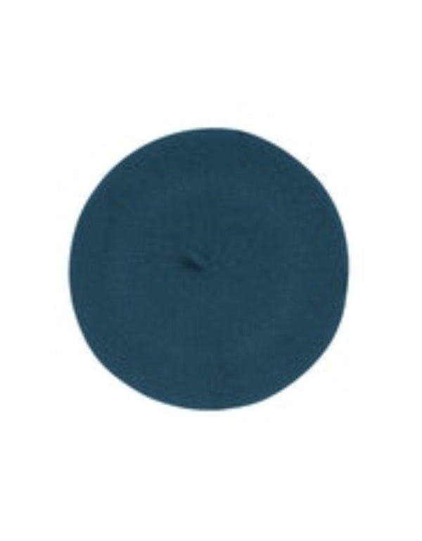 Traditional 100% Wool felt French Beret IN Diva Blue by King Louie