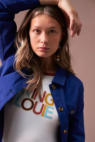 Logo Tee in Marshmellow by King Louie