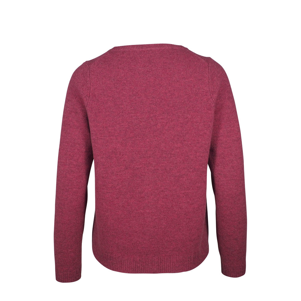 MIDORI 100% LAMBSWOOL CARDIGAN in DARK PINK SZ L by MANSTED DK LAST ONE!