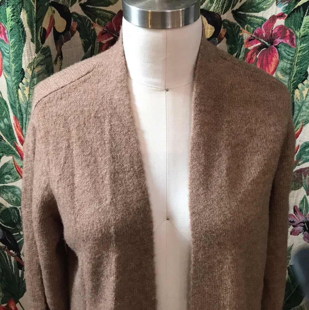 Midi Length Cardigan in Caramel Sz M by Foil LAST ONE!