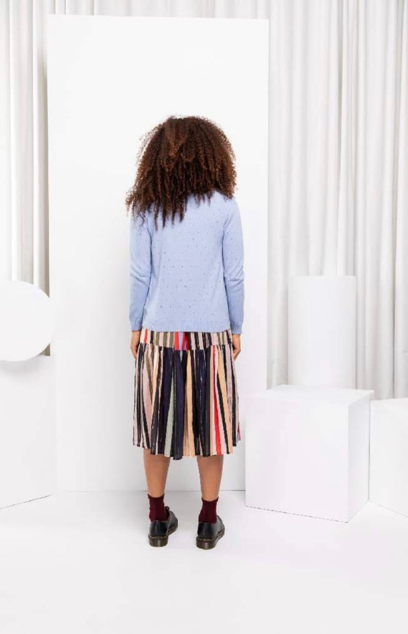 Lorell Cardigan in Sky by Boom Shankar