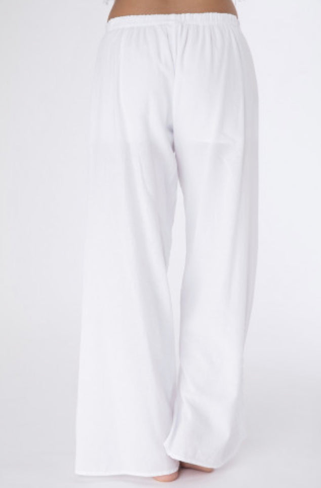 Juliette Pantalon in White EUR M by La Cotenniere of France