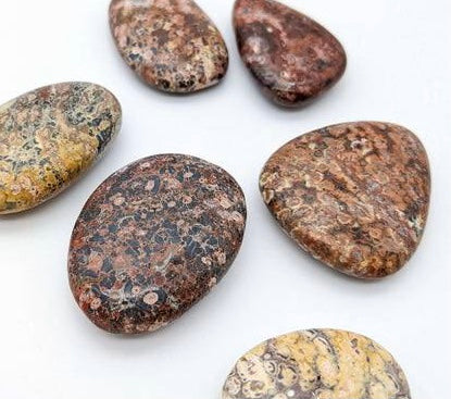 Polished smooth palm stones - Various Crystals