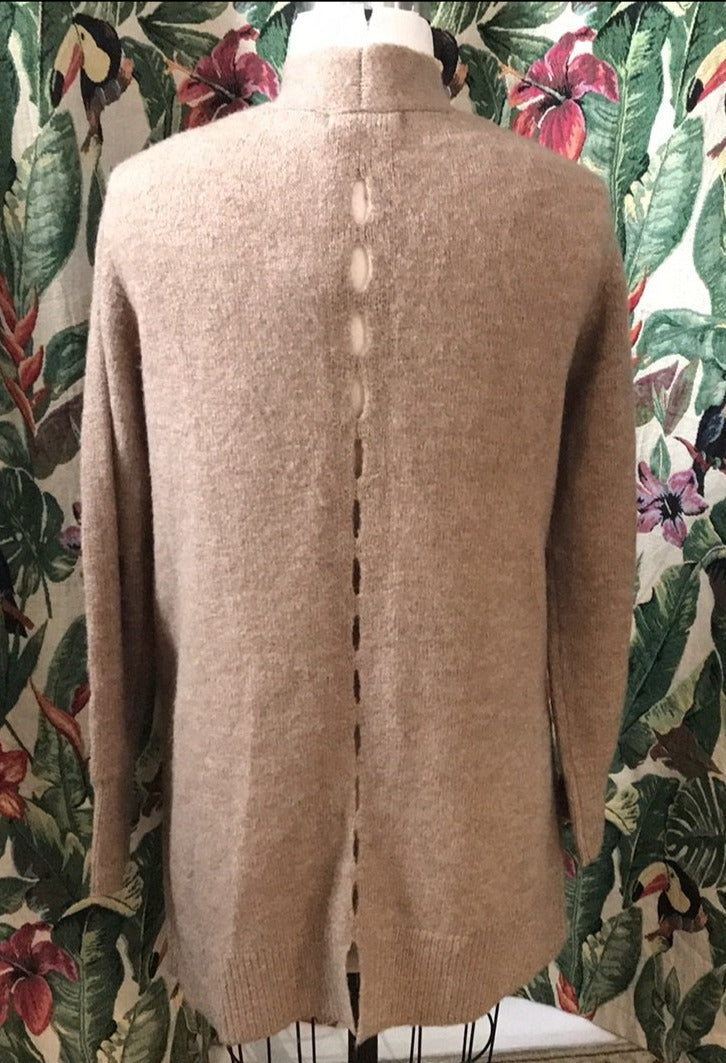 Midi Length Cardigan in Caramel Sz M by Foil LAST ONE!