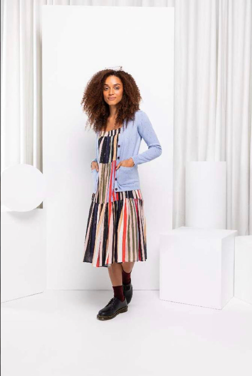 Lorell Cardigan in Sky by Boom Shankar