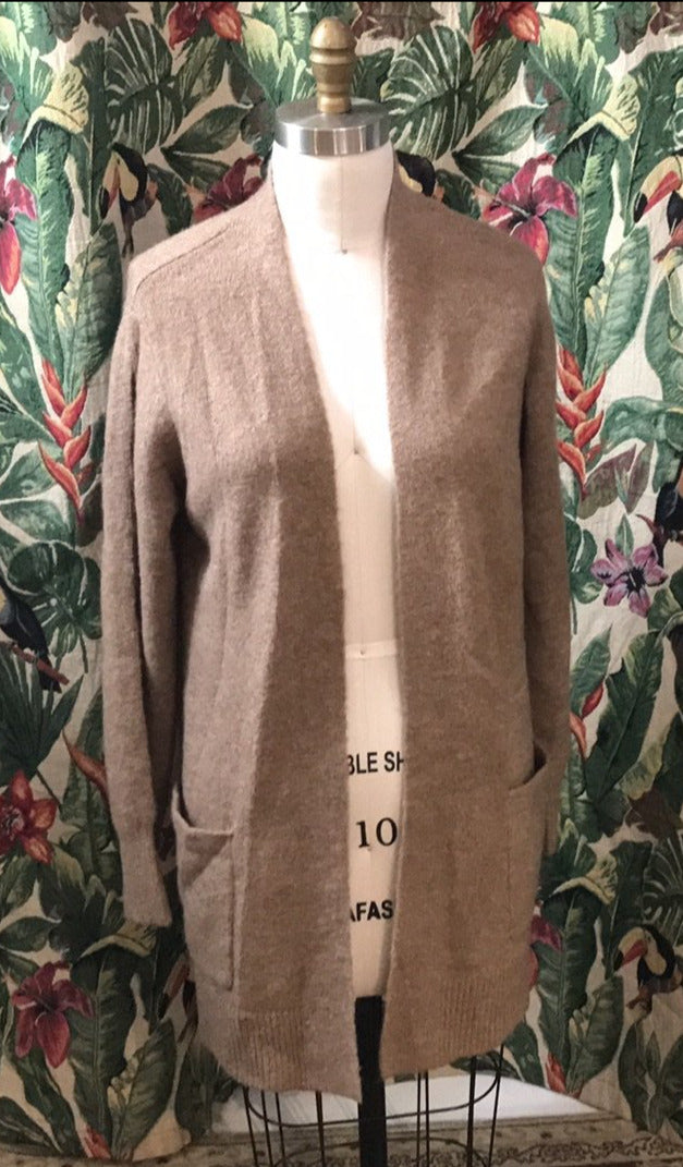 Midi Length Cardigan in Caramel Sz M by Foil LAST ONE!