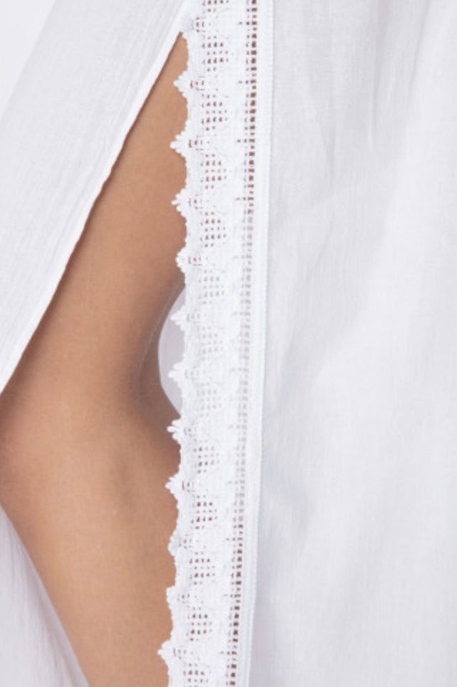 Juliette Pantalon in White EUR M by La Cotenniere of France