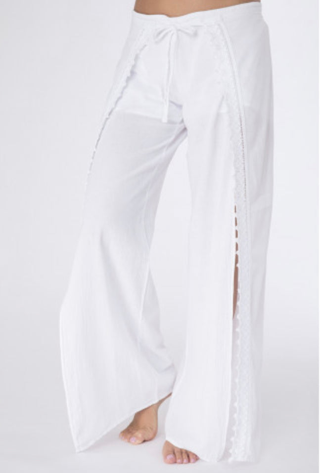 Juliette Pantalon in White EUR M by La Cotenniere of France