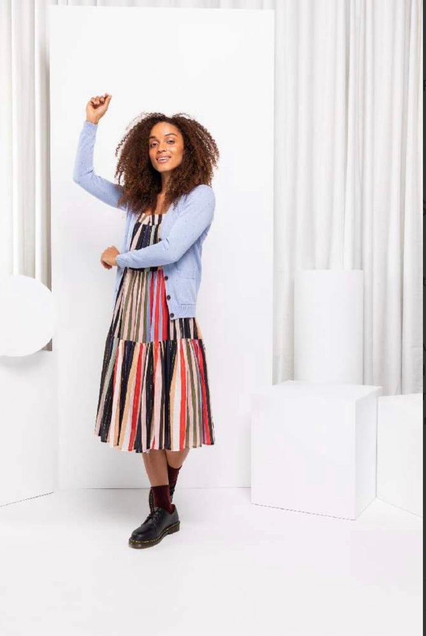 Lorell Cardigan in Sky by Boom Shankar