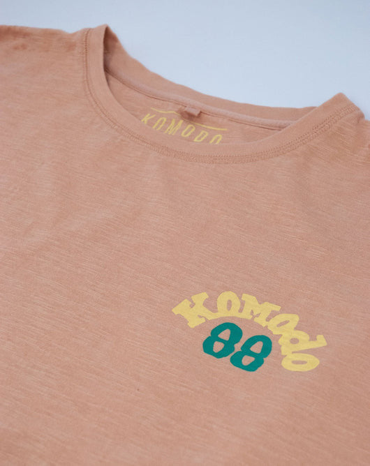 88 Tee in Peach Sz2-UK10 by Komodo LAST ONE!