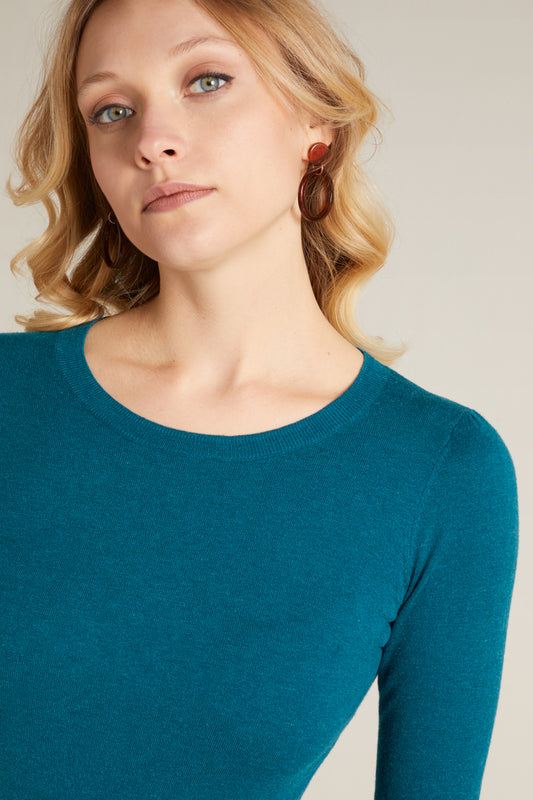 Agnes Top Cocoon Pose in Tile Blue EUR XS by King Louie LAST ONE!