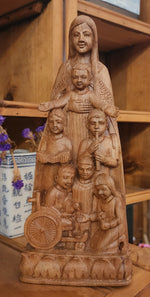 "Mary of the Inclusive Love" hand carved wooden Catholic statue