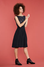 Abigail Party Dress in Floral Jacquard by Emily and Fin