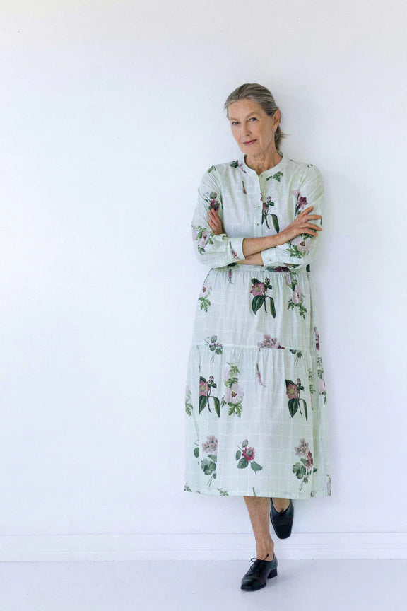 Ingrid dress in Arbour *organic cotton by Lazybones
