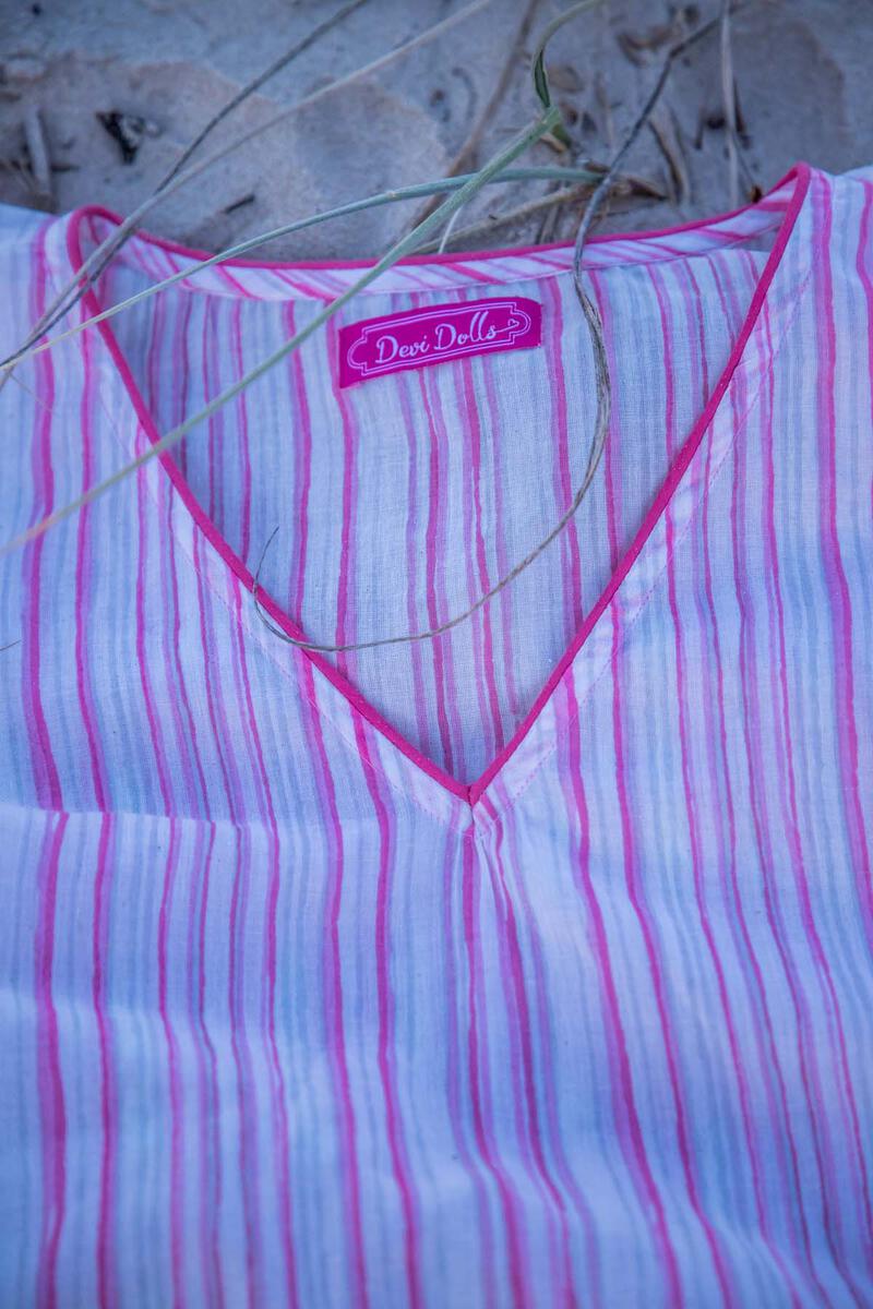 Kamilla Kaftan in Pink City Print FS by I am Pylgrym (Devi Dolls)