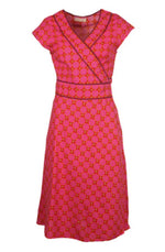 Pre-loved Violet Wrap Dress in hot pink Sz 12 by Boom Shankar LAST ONE!