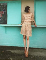 Off the Grid Bellimi Skirt in Apricot by Dear Creatures