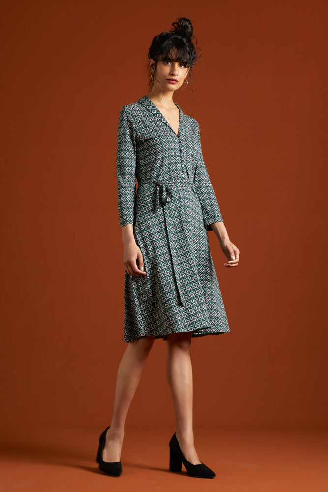 Emmy Dress Giza in Pine Green by King Louie