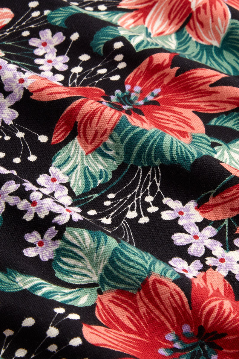 Shiloh Dress Pacifica in Black EUR L by King Louie LAST ONE!