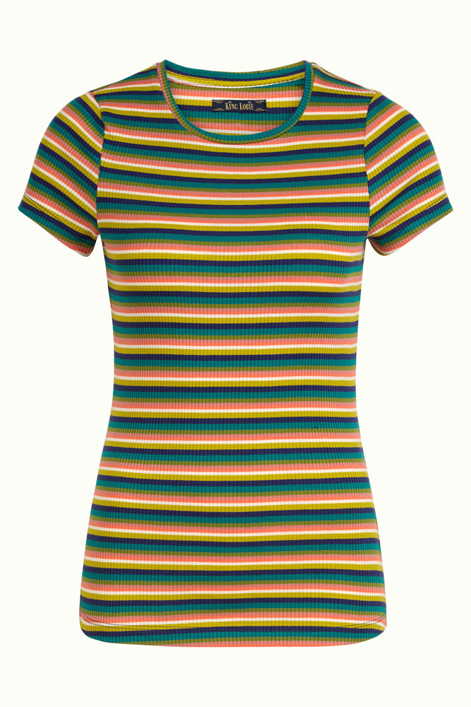 Lee Top Daydream Striped Eden Green by King Louie