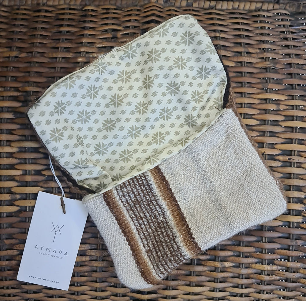 Andean hand-woven clutch bag by Aymara Textiles