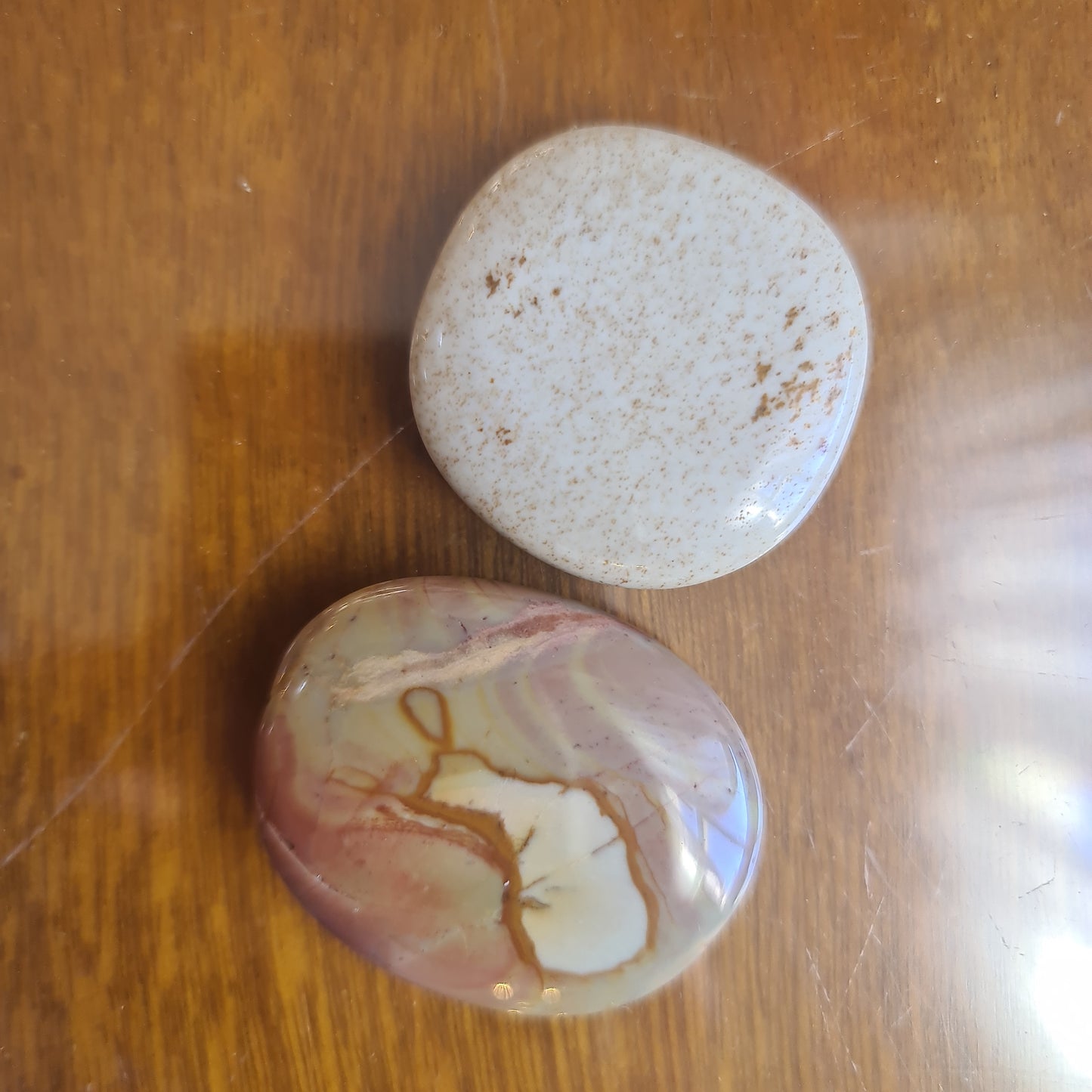 Polished smooth palm stones - Various Crystals