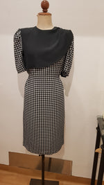 1970's Vintage "houndstooth checked dress" by Yora