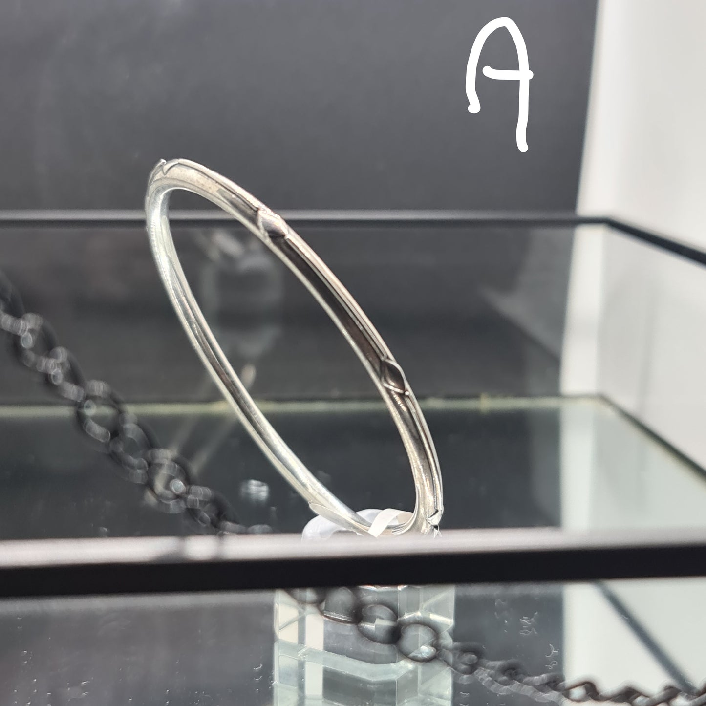 Pattered Silver bangles